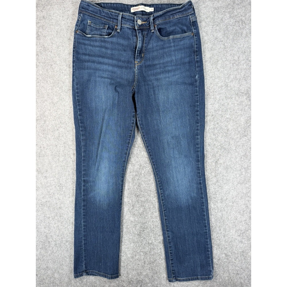 Levi Strauss Signature Women's Jeans Size 10 Mid Rise Straight Blue W30 L28 - Picture 3 of 16